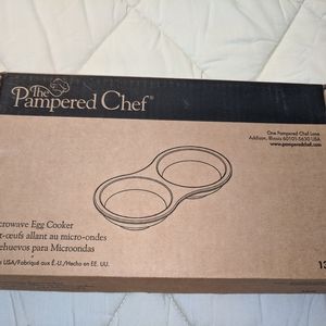 Pampered Chef Stoneware Microwave Egg Cooker 1372